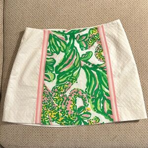 Lilly PulitzerSeeing Pink Elephants Tate Skirt.  New w/ tags! Size 2